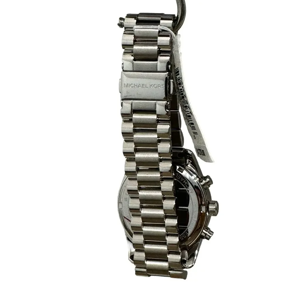 Michael Kors Women's Lexington Pavé Silver Tone Crystal 38MM Watch